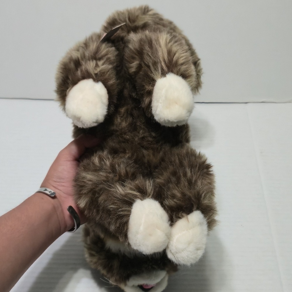 Cuddle Barn Lil Bub Plush Cat Tabby Kitten Green Eyes Stuffed Animal Toy 12" - Picture 6 of 10